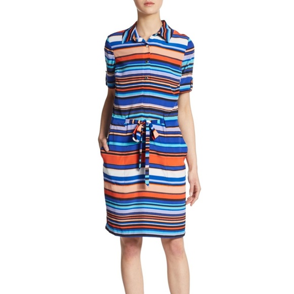 MARC NEW YORK ANDREW MARC STRIPED DRESS size 6 - Picture 1 of 2